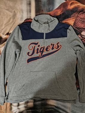 Sweat Capuche Victoria's Secret PINK – Gris Chiné – Taille S – Fermeture éclair – Occasion